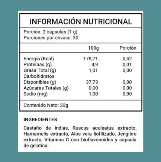 Kumara Hemorrid Alivio Rápido de Hemorroides 60 Cápsulas 500mg