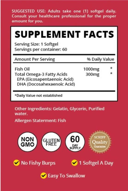 MegaRed Fish Oil Omega 60 Cápsulas