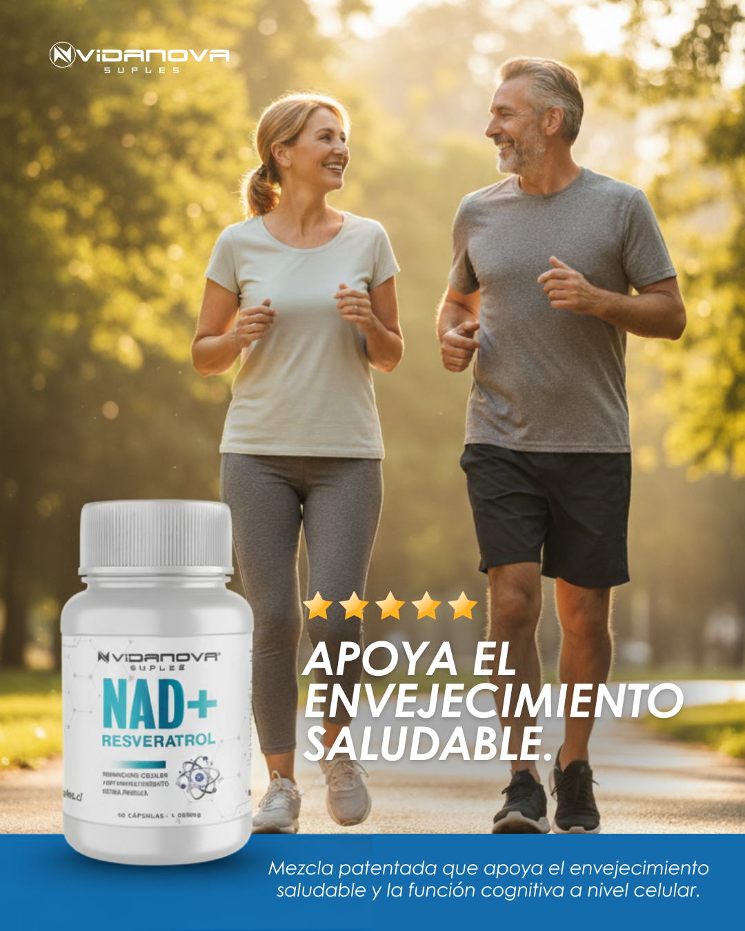 Nad + Resveratrol 1000mg 60 Caps