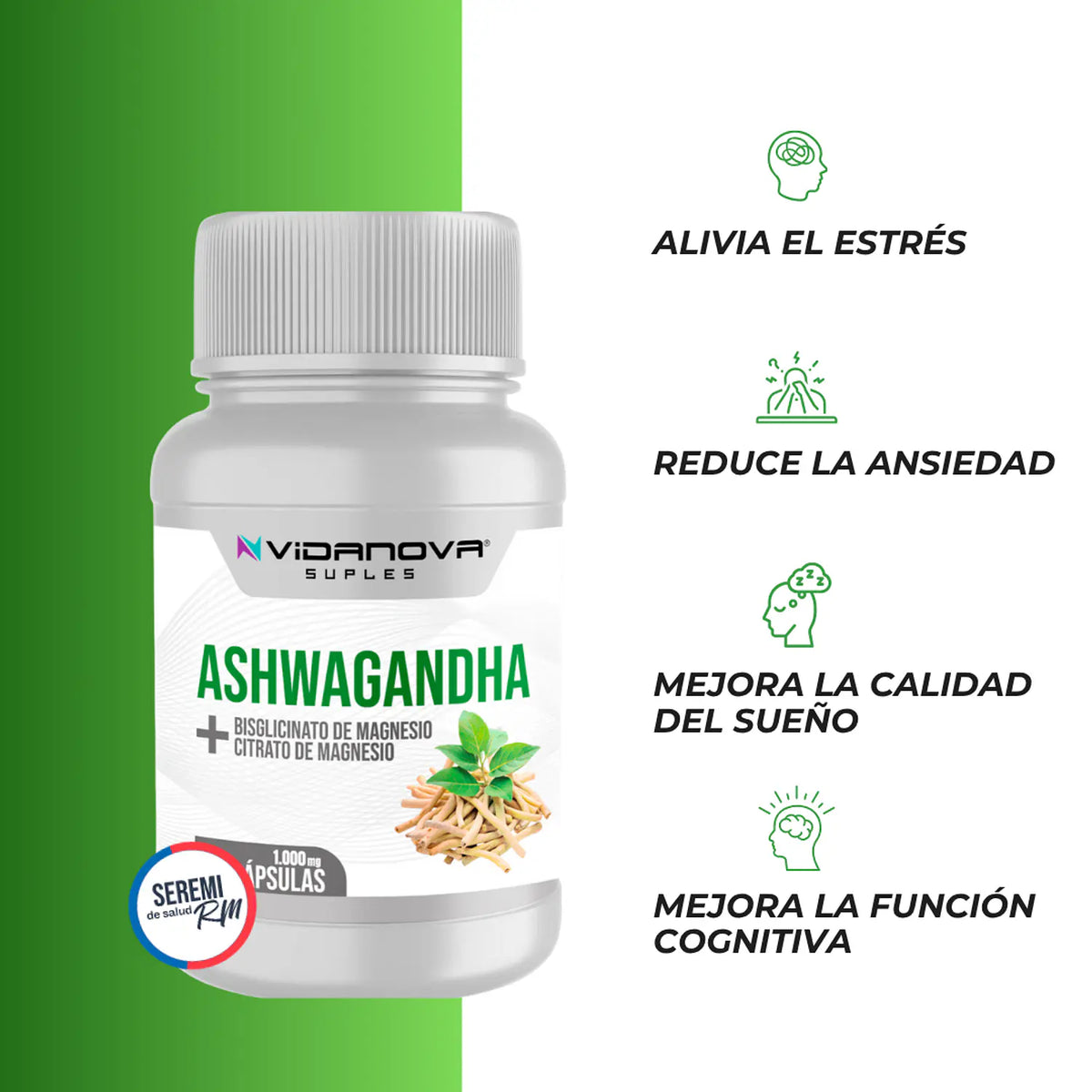 Pack NAD+Resveratrol y Ashwagandha