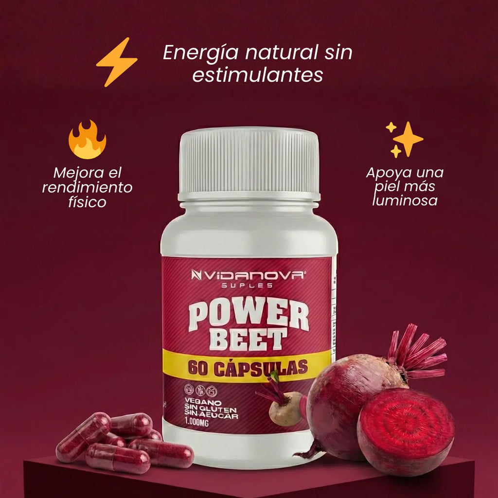 Power Beet Betarraga 1000mg 60 caps
