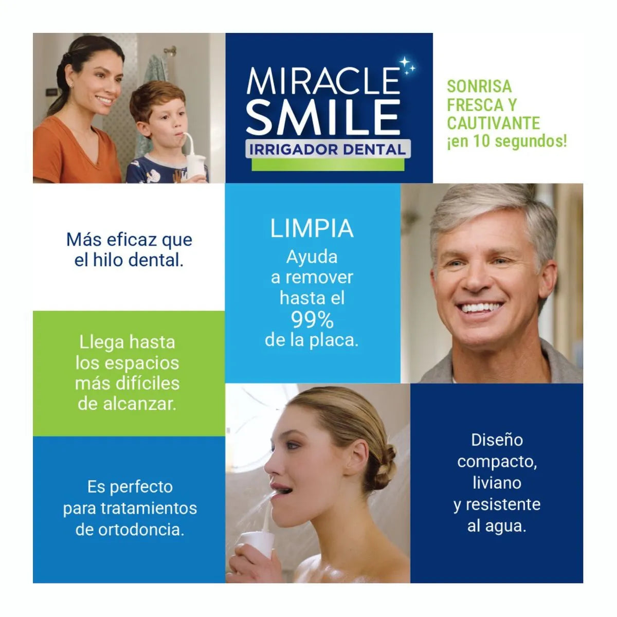 Miracle Smile Irrigador Dental 1 Und.