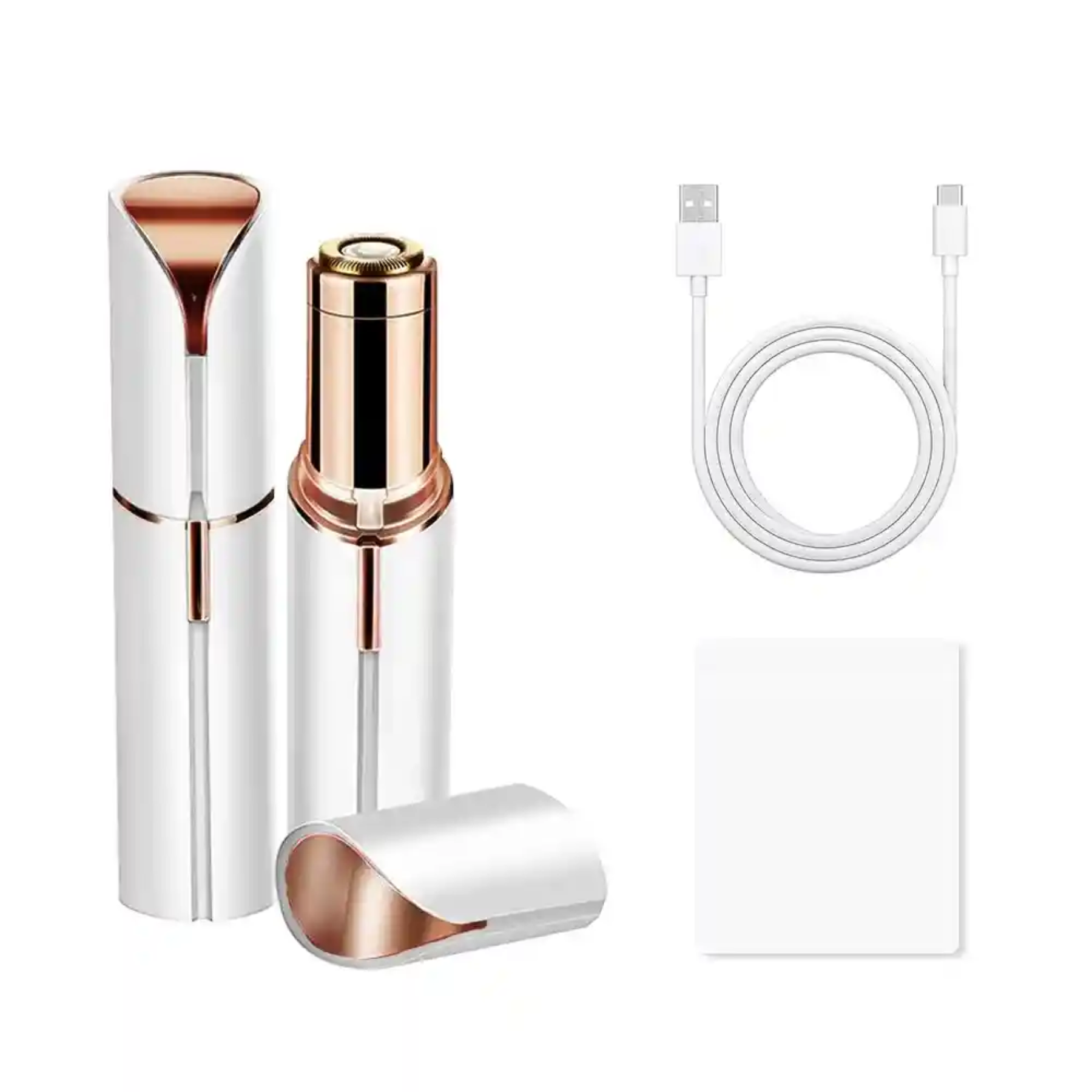 Kit Depiladora Facial + Cepillo Alisador 3 en 1