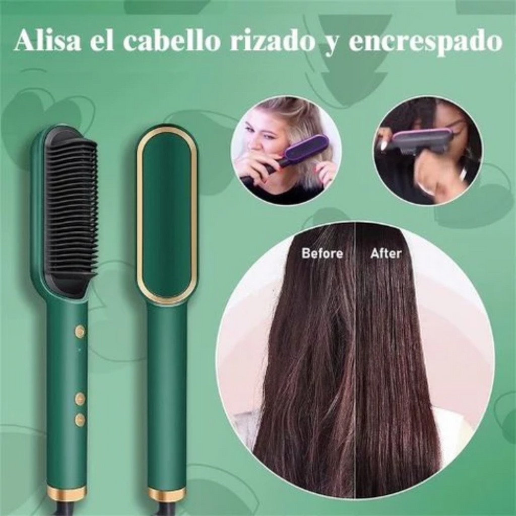 Kit Depiladora Facial + Cepillo Alisador 3 en 1