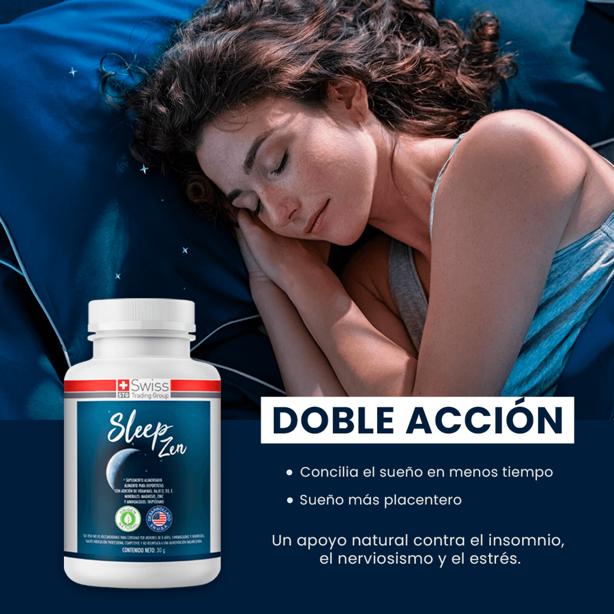 Sleep Zen Cápsulas Naturales para el Insomnio