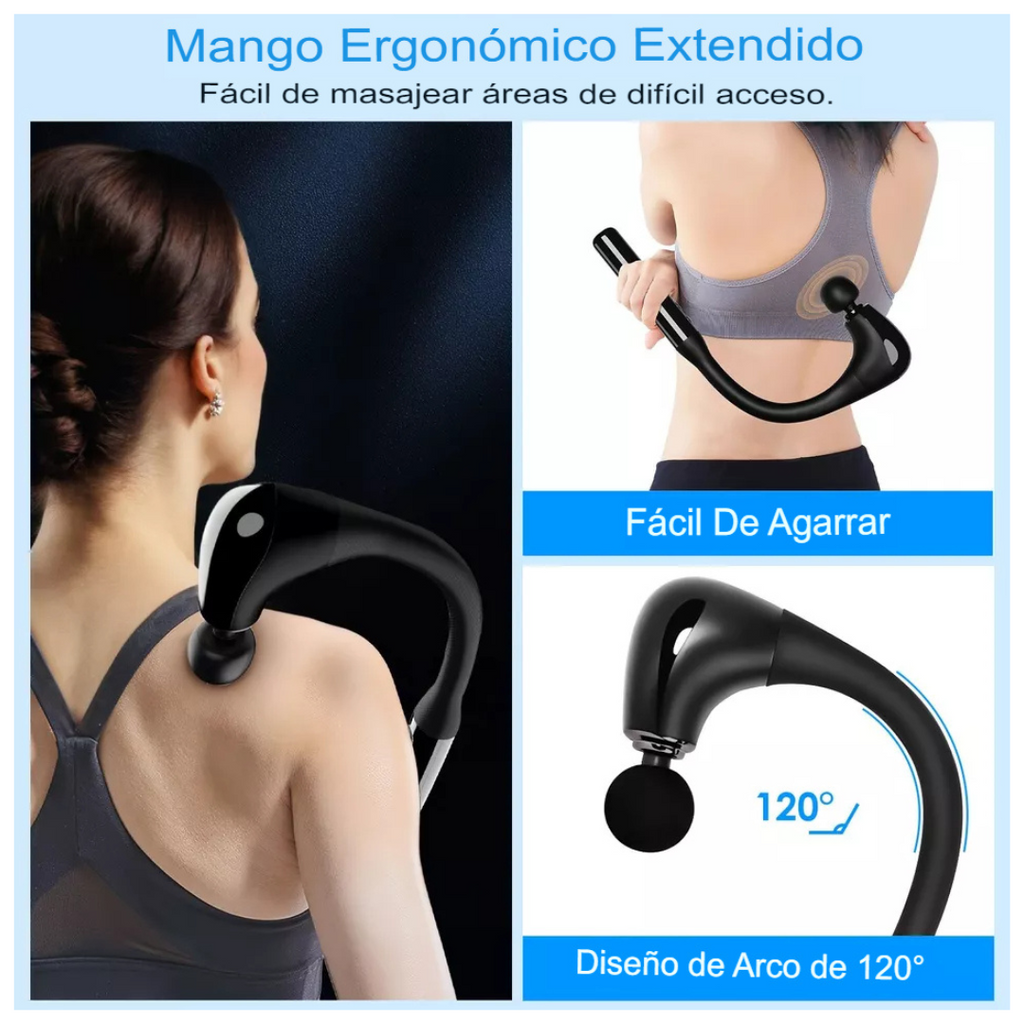 Pistola Masajeadora Curva Portátil
