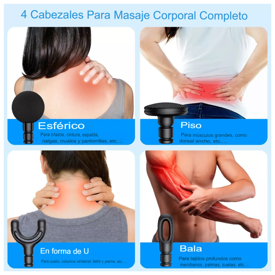 Pistola Masajeadora Curva Portátil