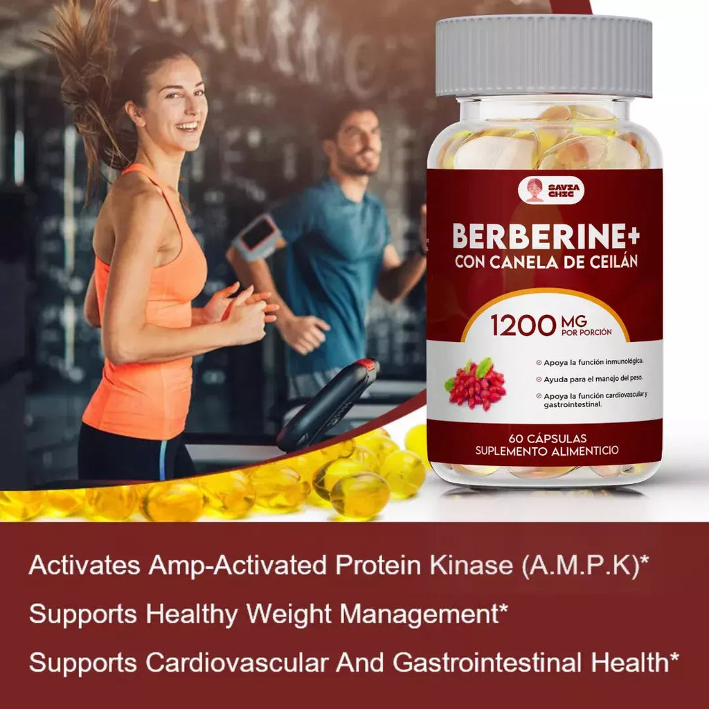 Berberina para Quemar Grasa y Controlar el Peso 1200mg