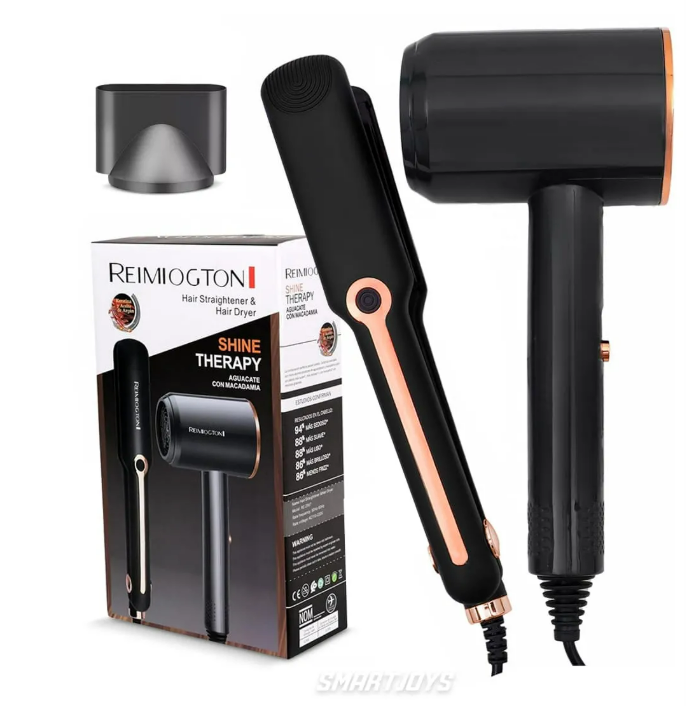 Set Secador y Plancha Cabello Aguacate con Macadamia