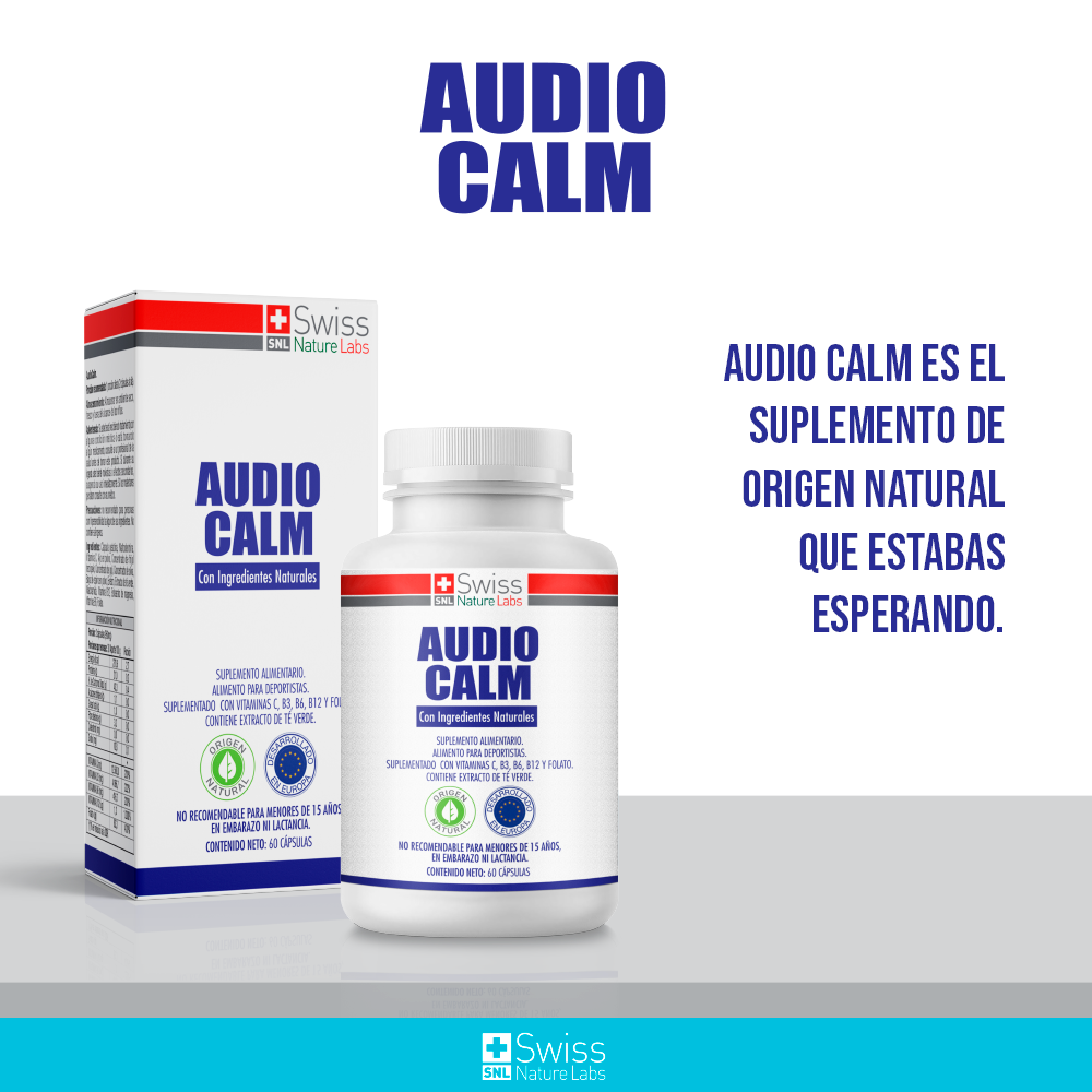 Audio Calm Alivio para Tinnitus y Zumbidos 1 mes