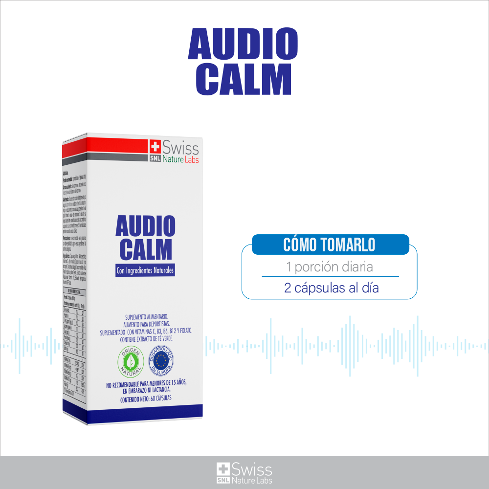 Audio Calm Alivio para Tinnitus y Zumbidos 1 mes