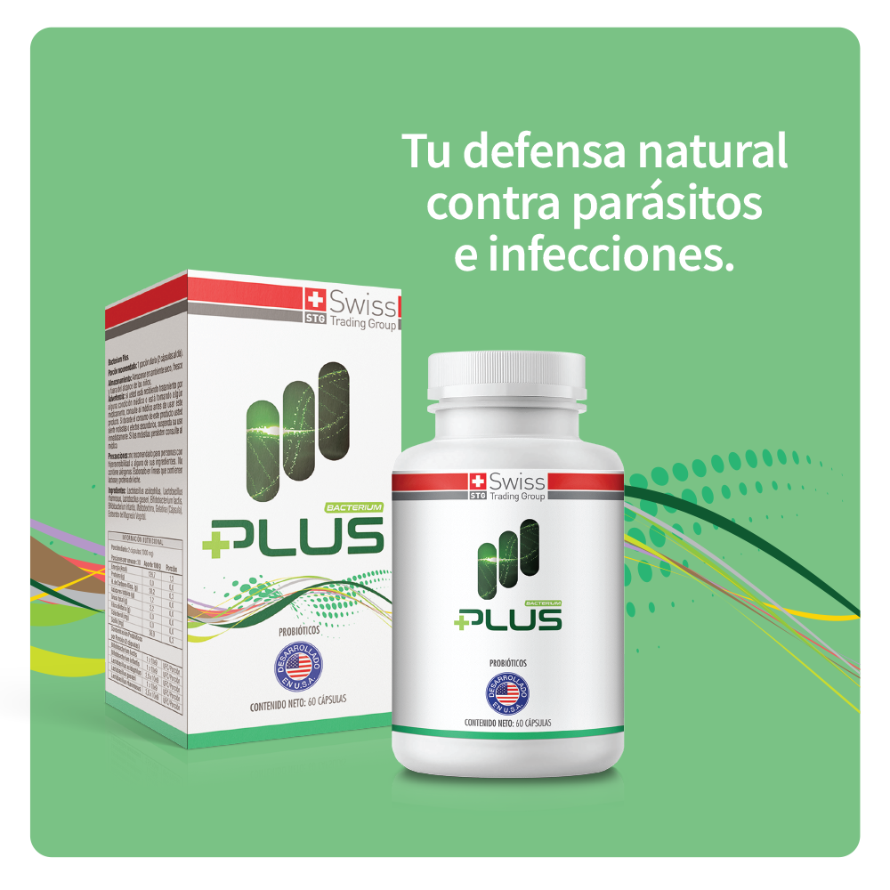 Bacterium Plus Complejo Natural Probiótico 60 Caps