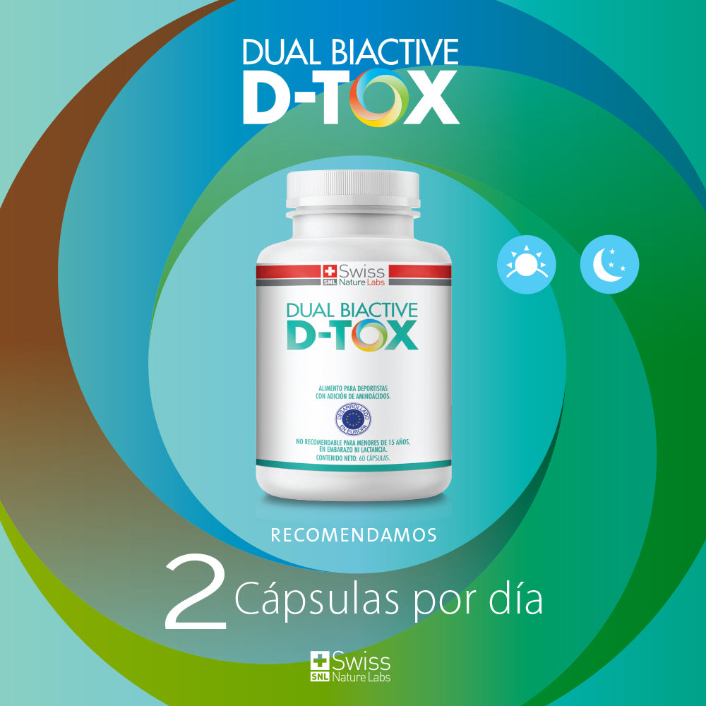 Dual Biactive D-tox Complejo Probiótico para 1 Mes