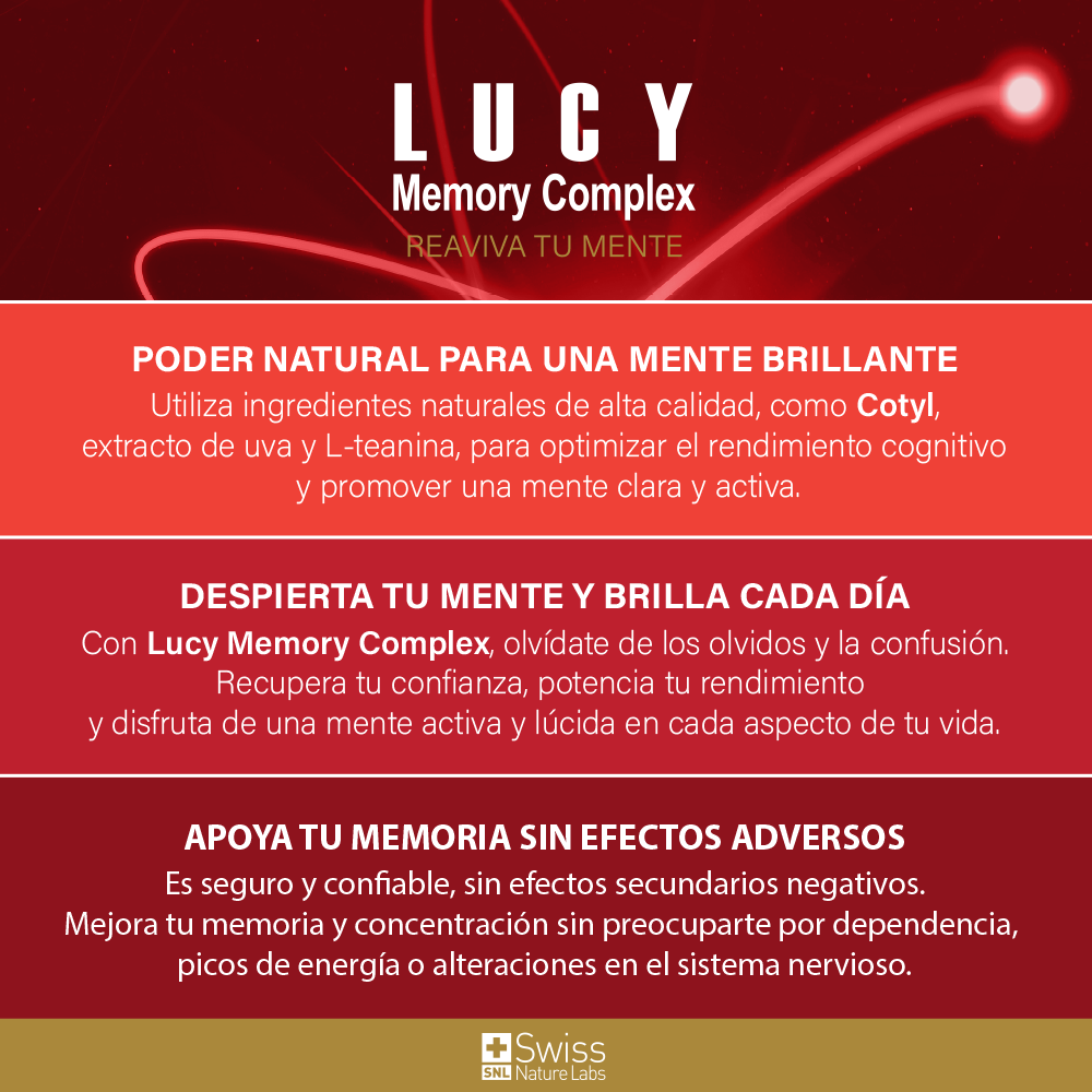 Lucy Memory Complex Enfoque Claridad Mental 30 Caps