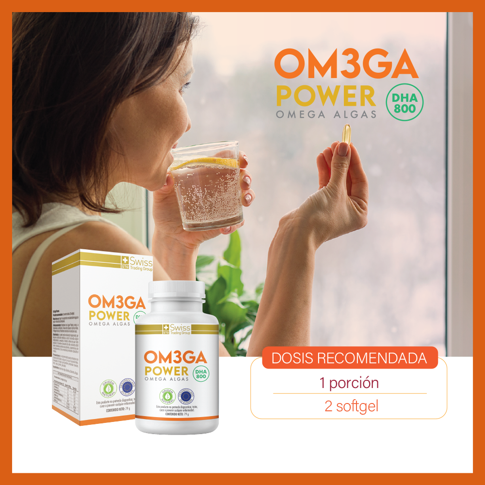 Omega Power 3 Con Máxima Concentración de DHA 1 Mes