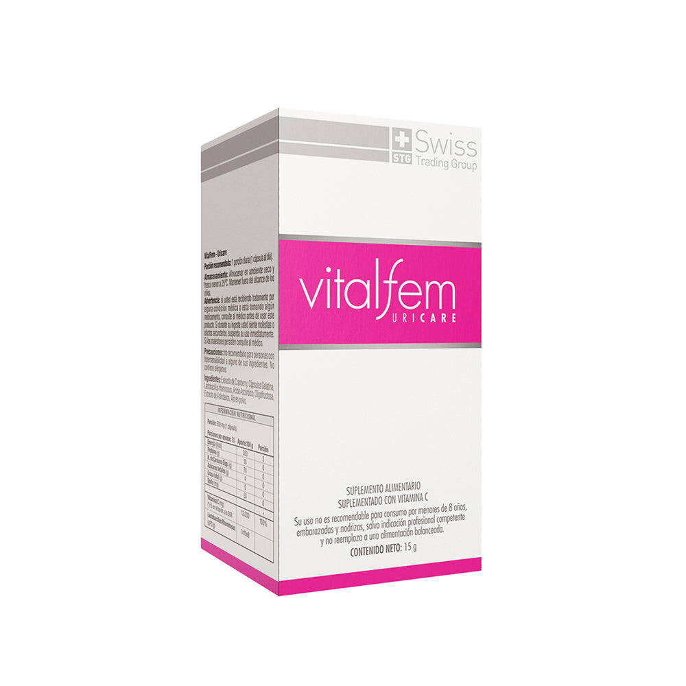 Vitalfem Uricare Salud Urinaria Femenina 30 Caps