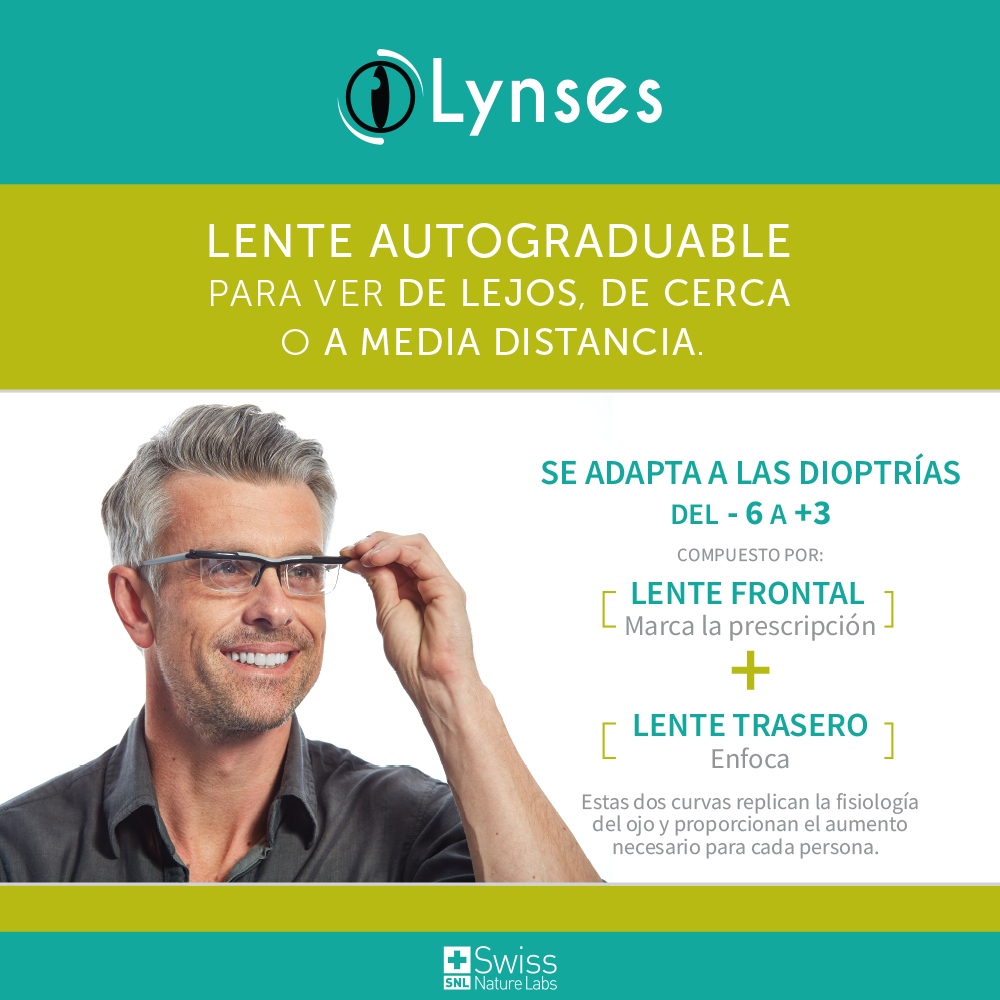 Lynses Adlens Lentes de Lectura Autograduables 1 Und.