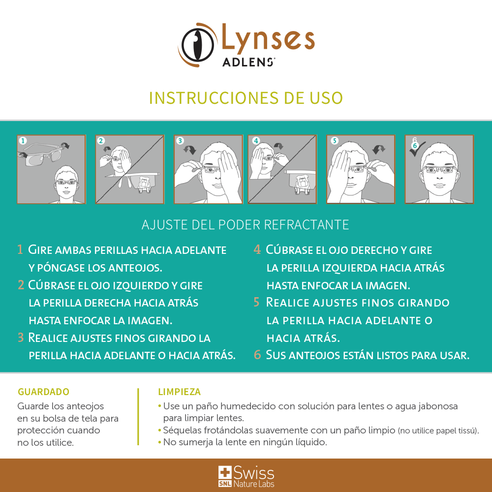 Lynses Adlens Lentes de Lectura Autograduables 1 Und.