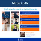 Micro-Ear Amplificador Auditivo Intensifica Sonidos 2 Und.