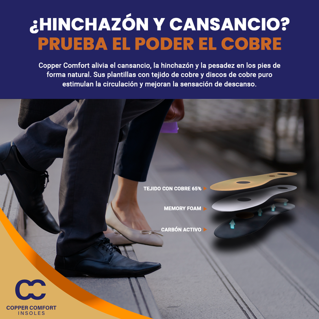 Copper Comfort Plantillas con Cobre