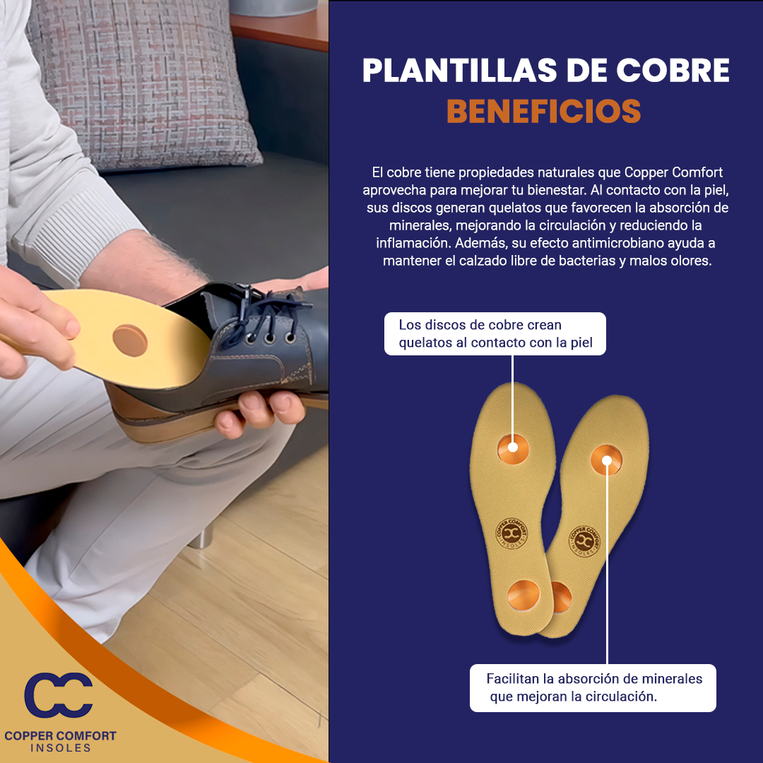 Copper Comfort Plantillas con Cobre