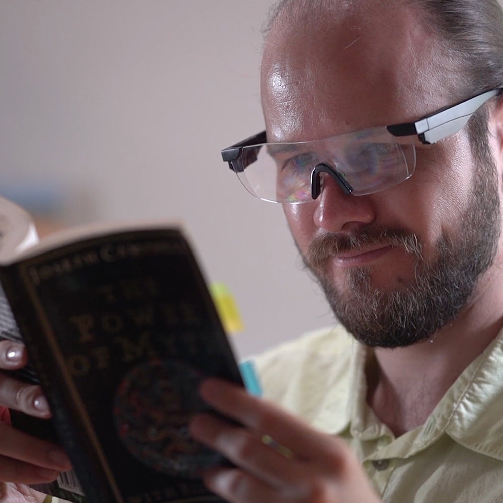 Power Zoom Max Gafas Aumento con luz LED