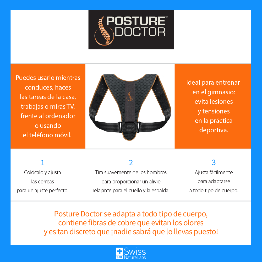 Posture Doctor Corrector de Postura Instantáneo 1 Und. Unisex