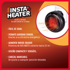Insta Heater Calentador Electrico Portátil 600 Watts 1 Und