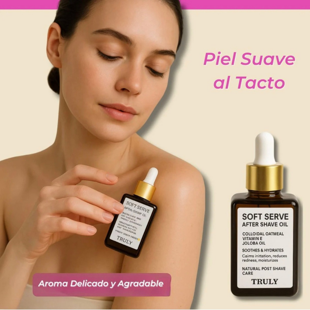 Aceite Truly Piel Suave Post Afeitado