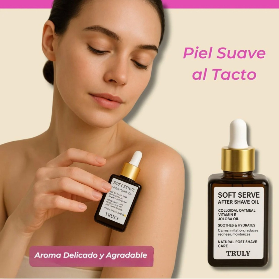 Aceite Truly Piel Suave Post Afeitado