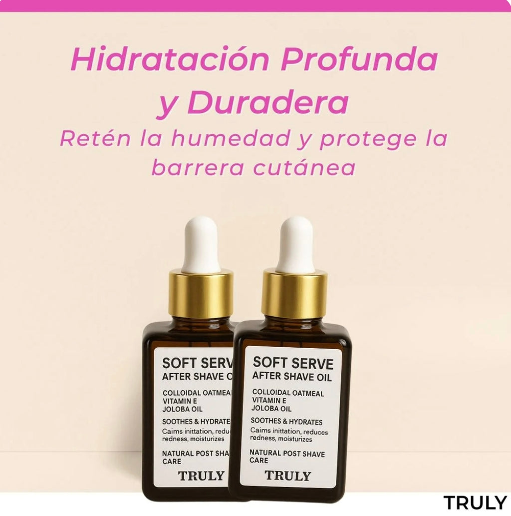 Aceite Truly Piel Suave Post Afeitado