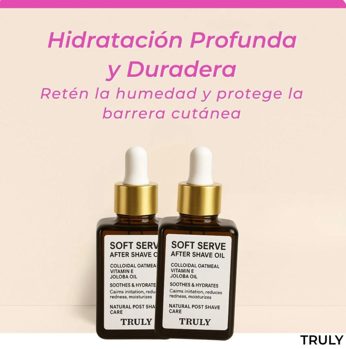 Aceite Truly Piel Suave Post Afeitado