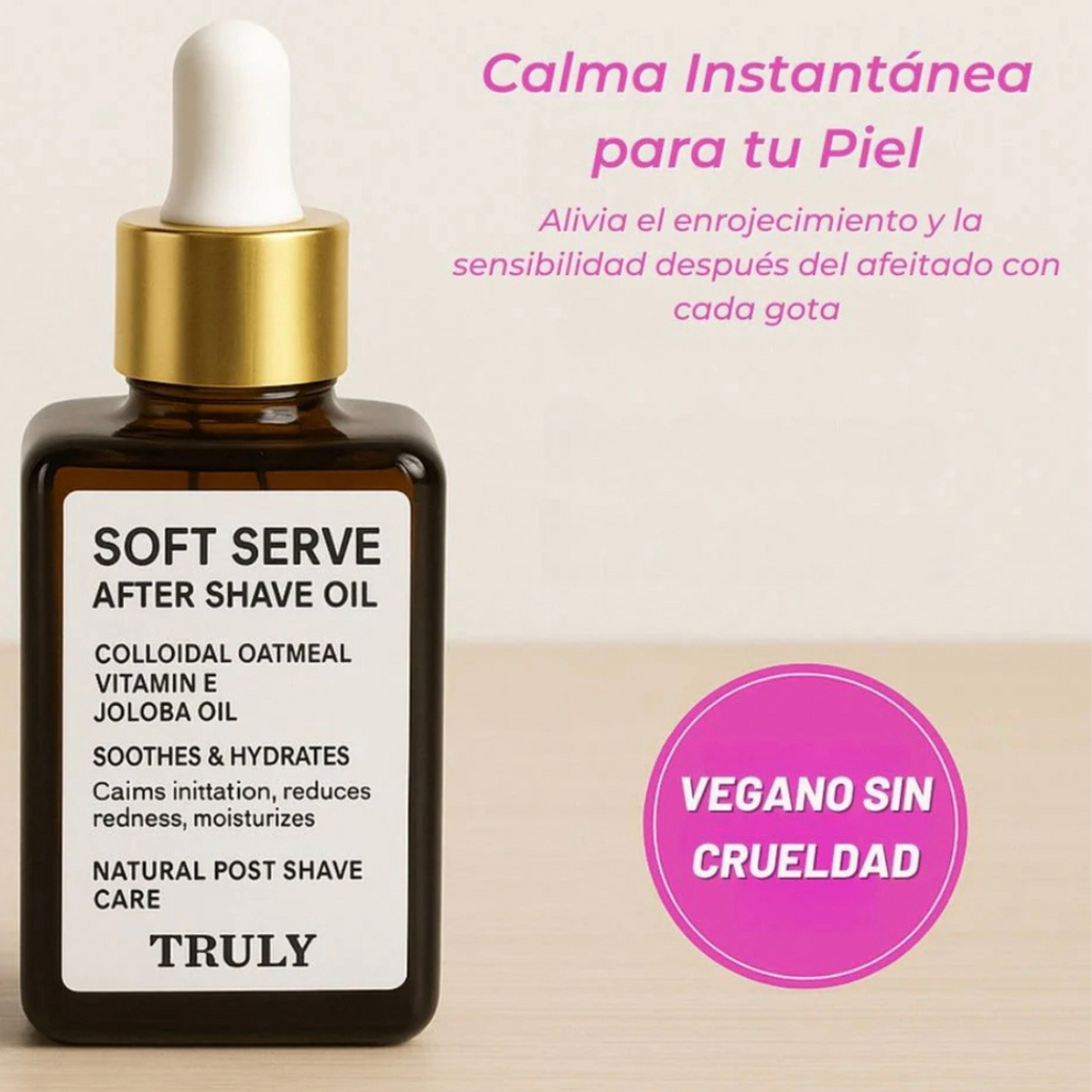 Aceite Truly Piel Suave Post Afeitado
