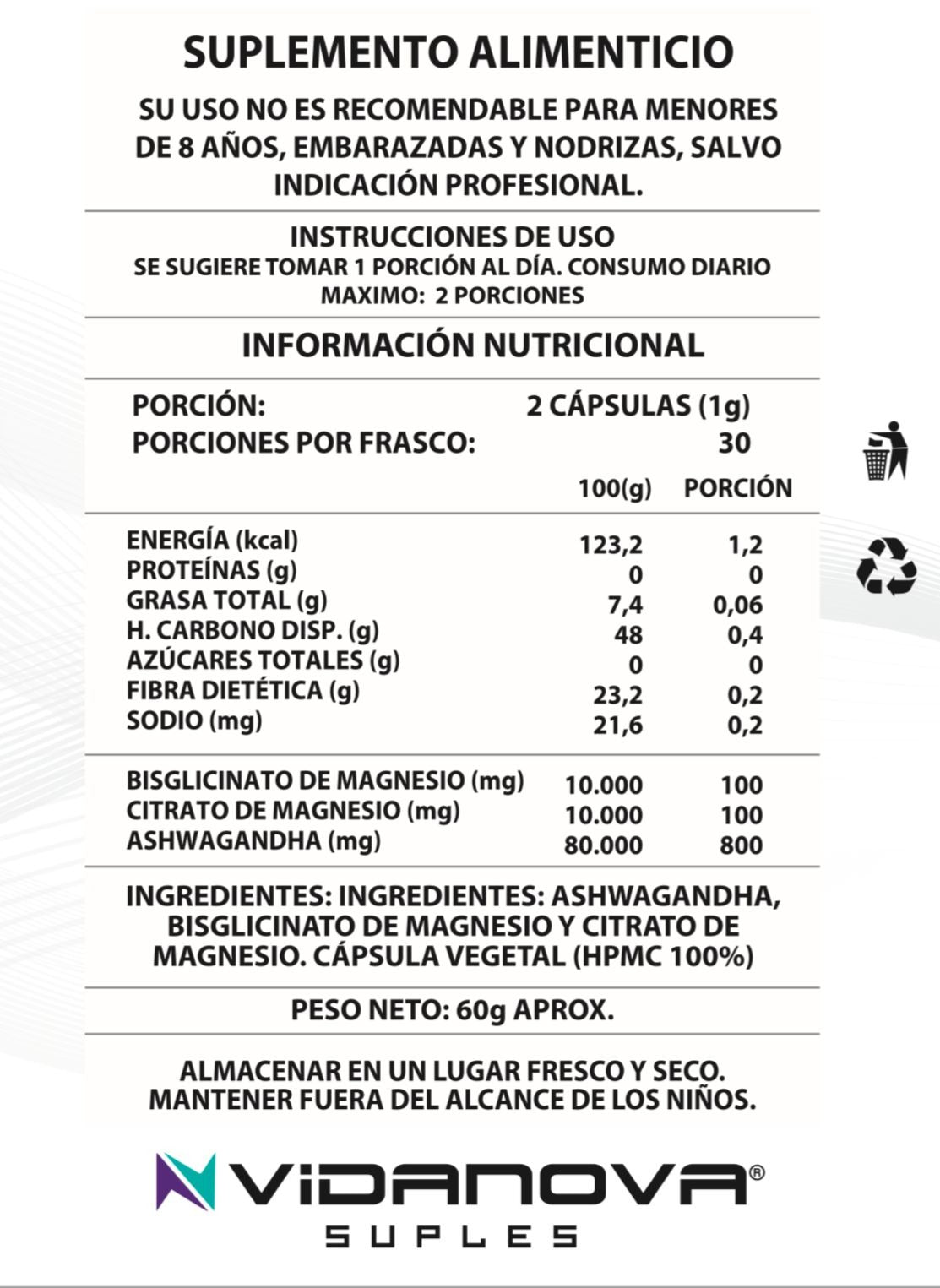 Pack NAD+Resveratrol y Ashwagandha