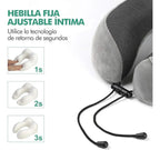 Almohada Cervical de Viaje Multifuncional Ajustable para el Cuello Gris