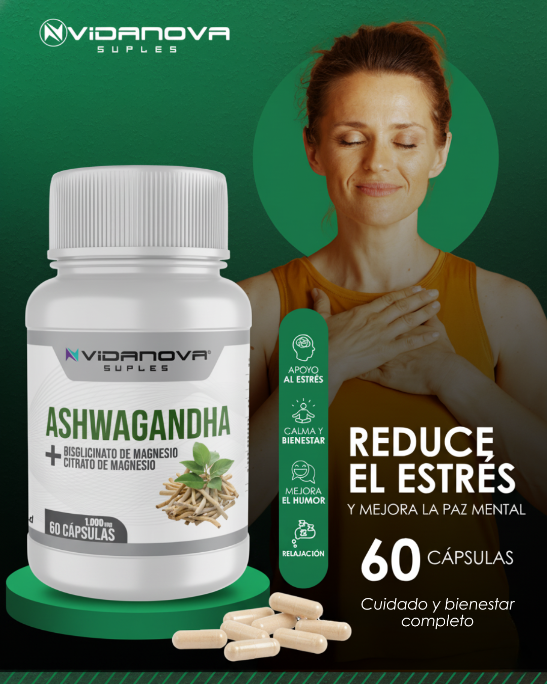 Pack NAD+Resveratrol y Ashwagandha