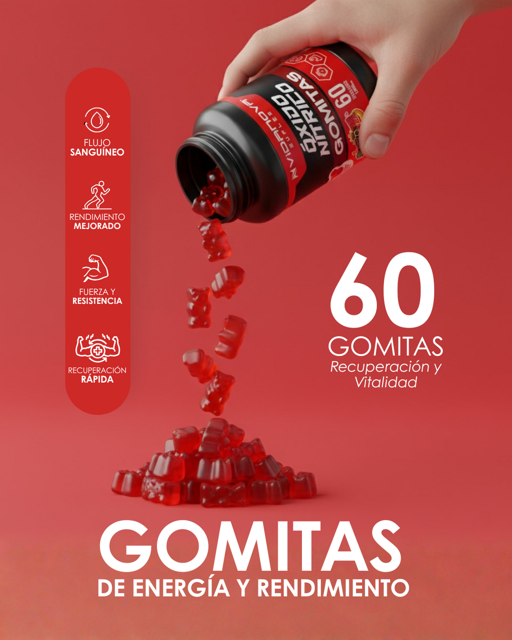 Óxido Nítrico Gomitas 1000mg