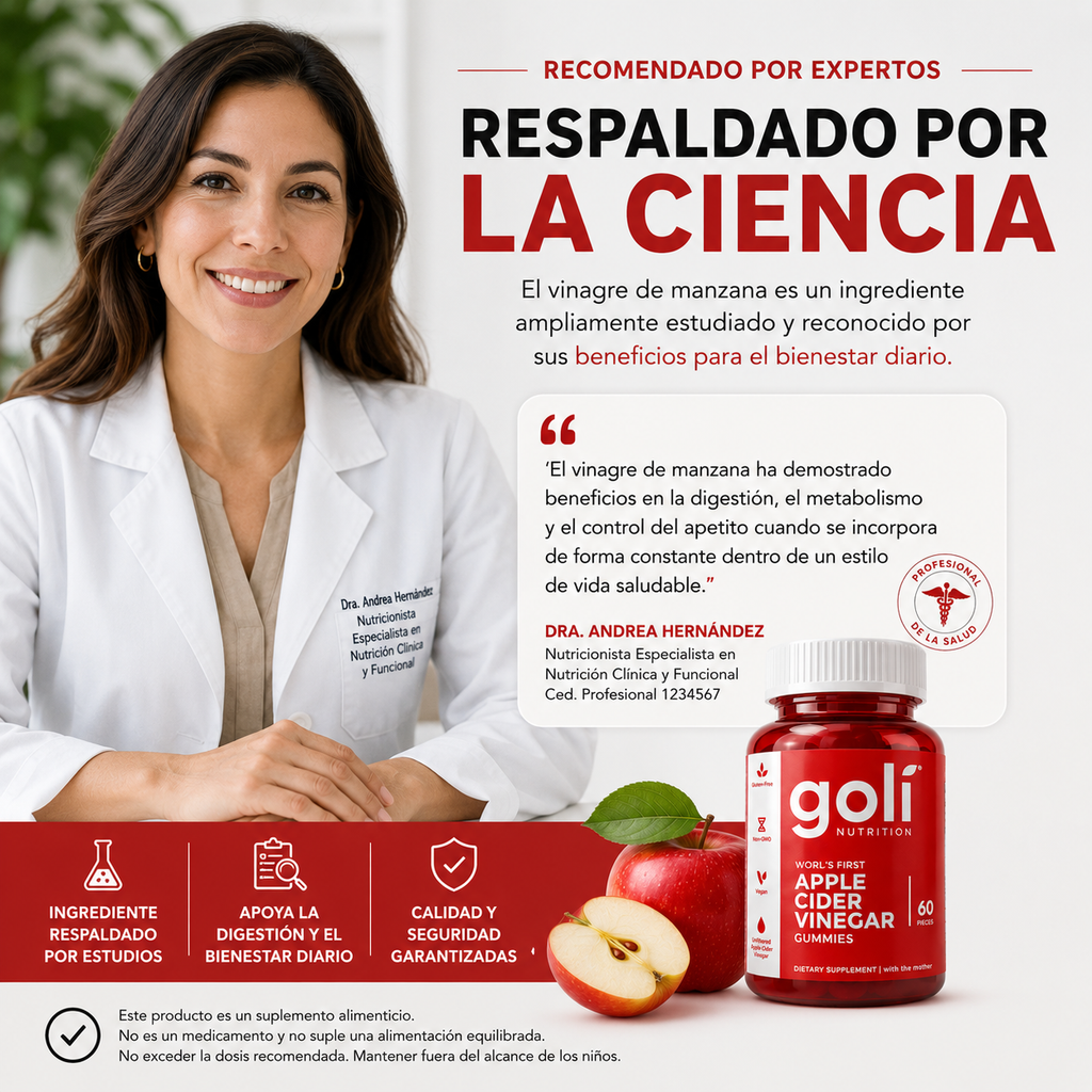 Gomitas Goli con Vinagre de Manzana 60 Caps