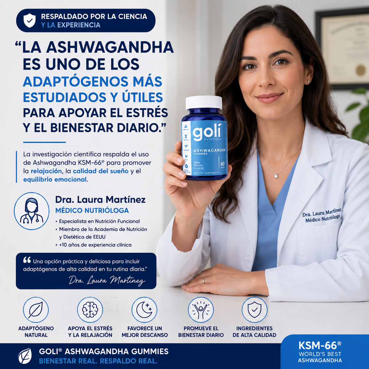 Goli Gomitas de Ashwagandha 60 Caps