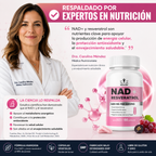 NAD + Resveratrol 1600 MG Antioxidante 60 Caps