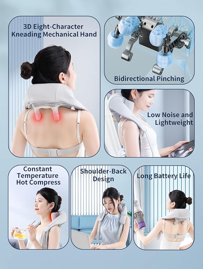 Masajeador Eléctrico Cuello Antiestrés