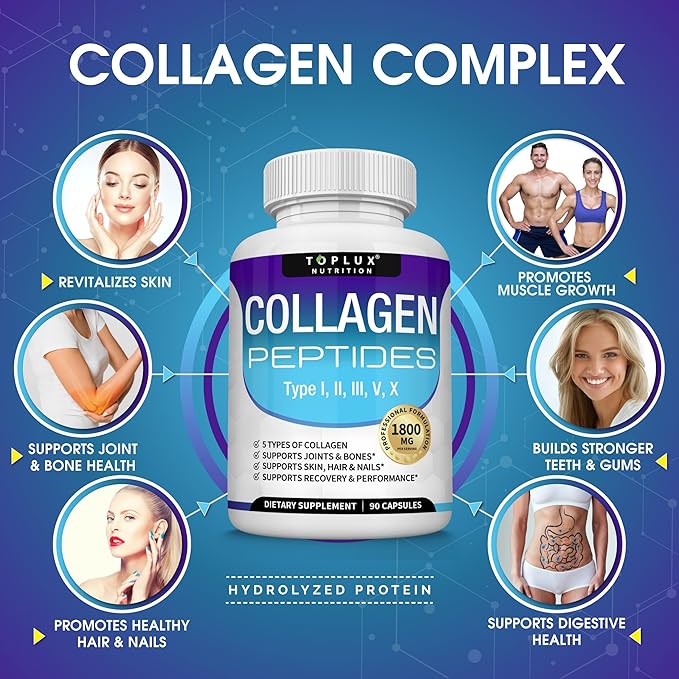 Collagen Peptides Toplux Nutrition 60 Caps