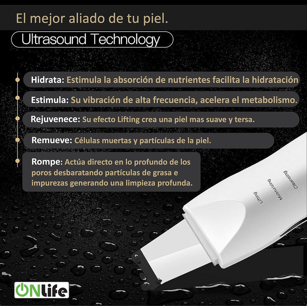 Set Masajeador Radiofrecuencia y Espátula Ultrasónica