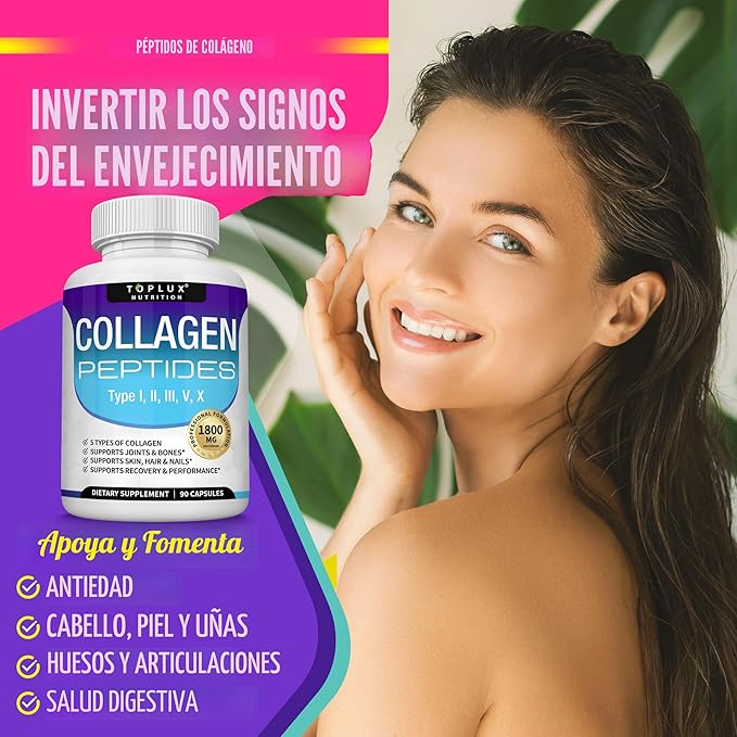 Collagen Peptides Toplux Nutrition 60 Caps