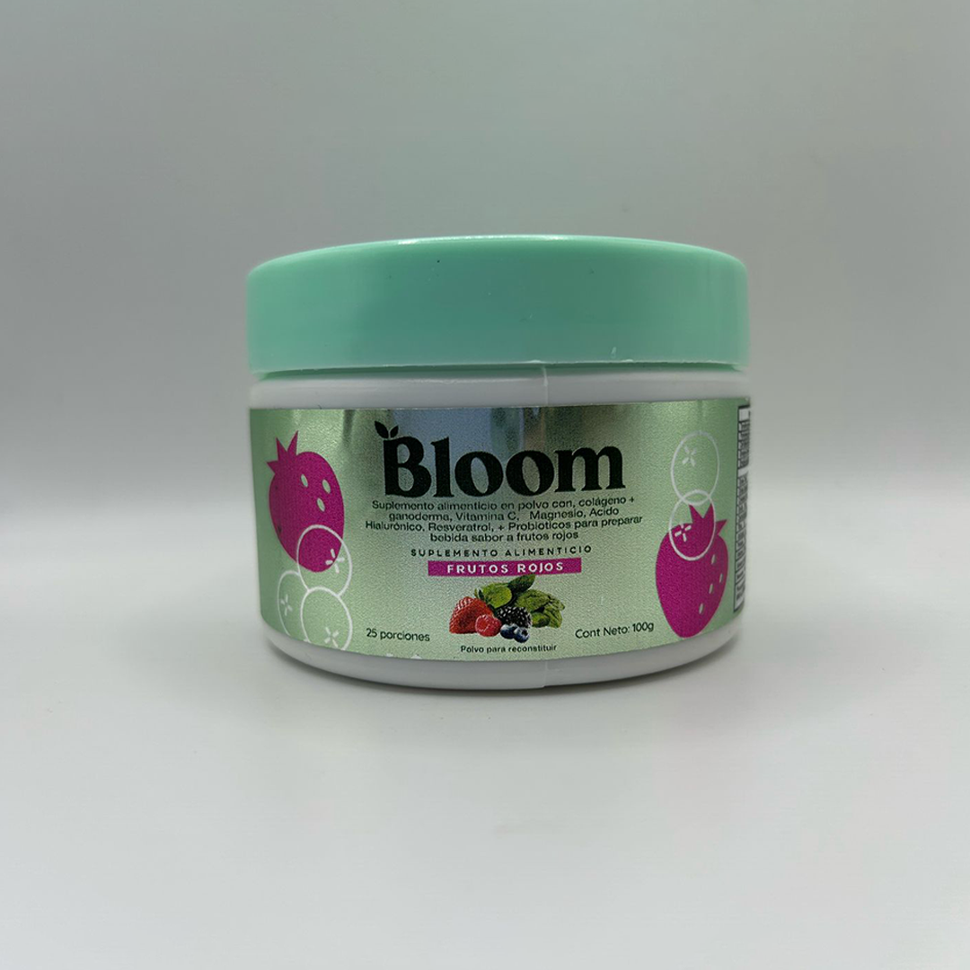 Bloom Nutrition Jugo Verde Superfood Frutos Rojos 100gr