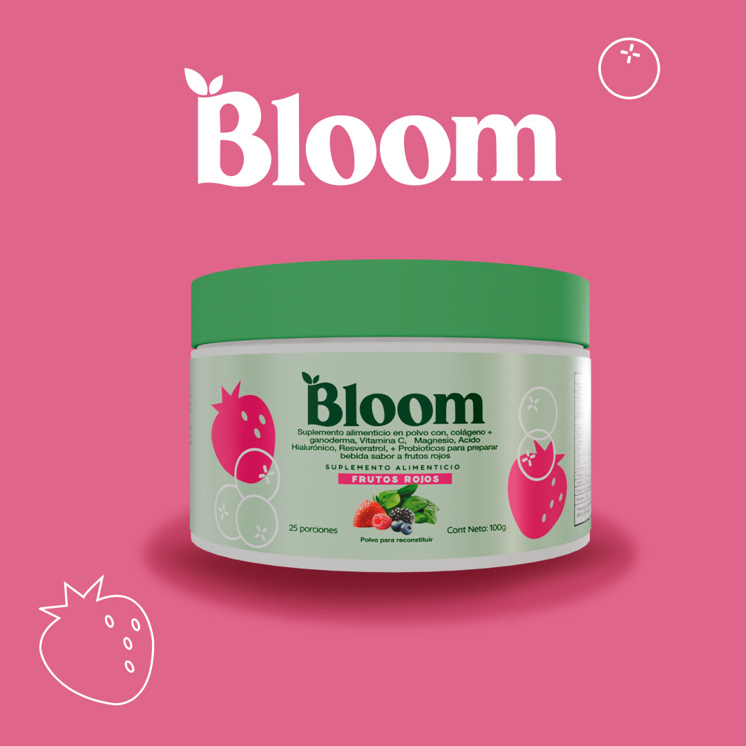 Bloom Nutrition Jugo Verde Superfood Frutos Rojos 100gr