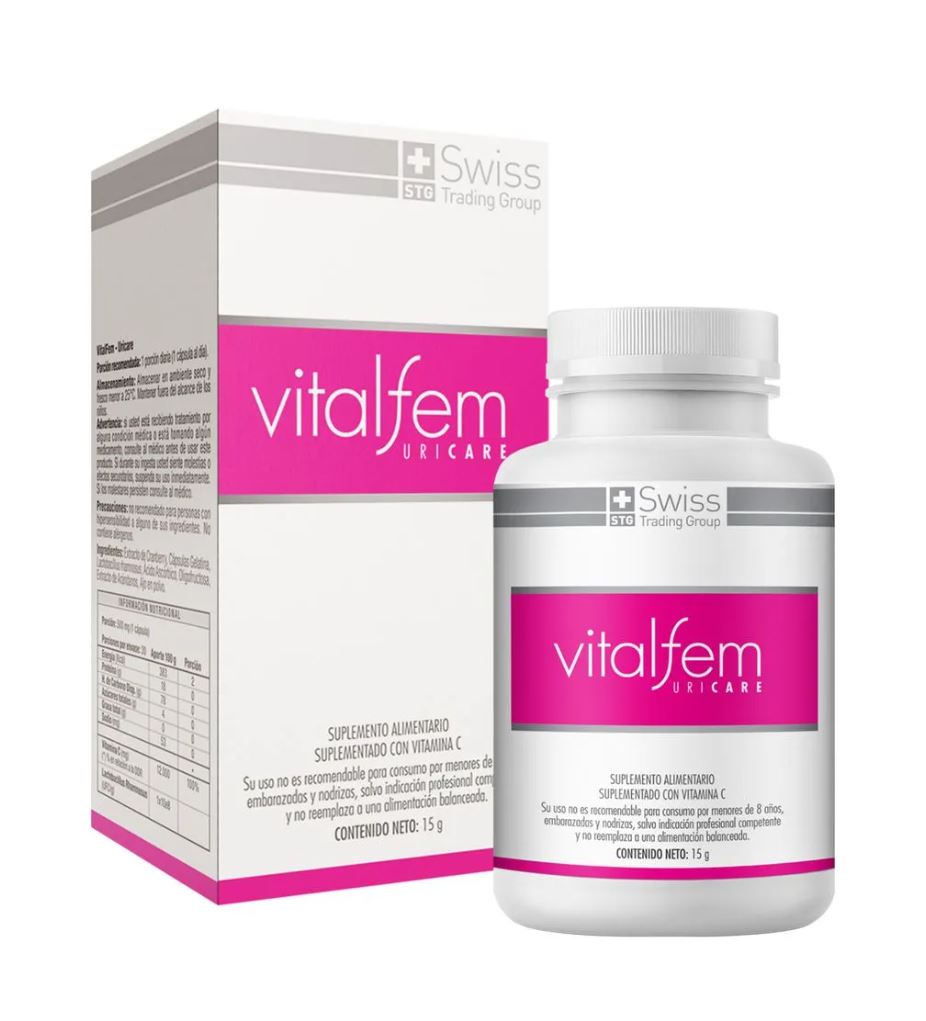 Vitalfem Uricare Salud Urinaria Femenina 30 Caps