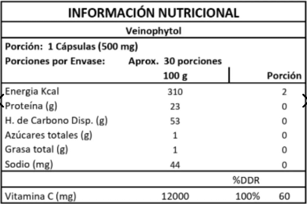 Veinophytol Pro Suplemento para Várices 30 Caps