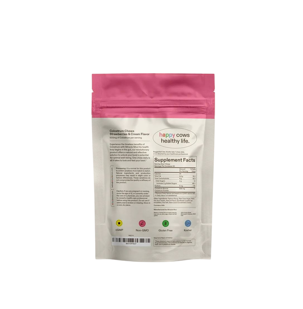 Miracle Moo - Calostro Bovinos Chews 60 Unidades