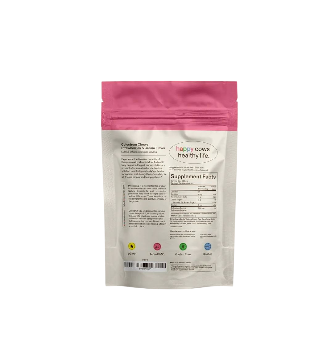 Miracle Moo - Calostro Bovinos Chews 60 Unidades